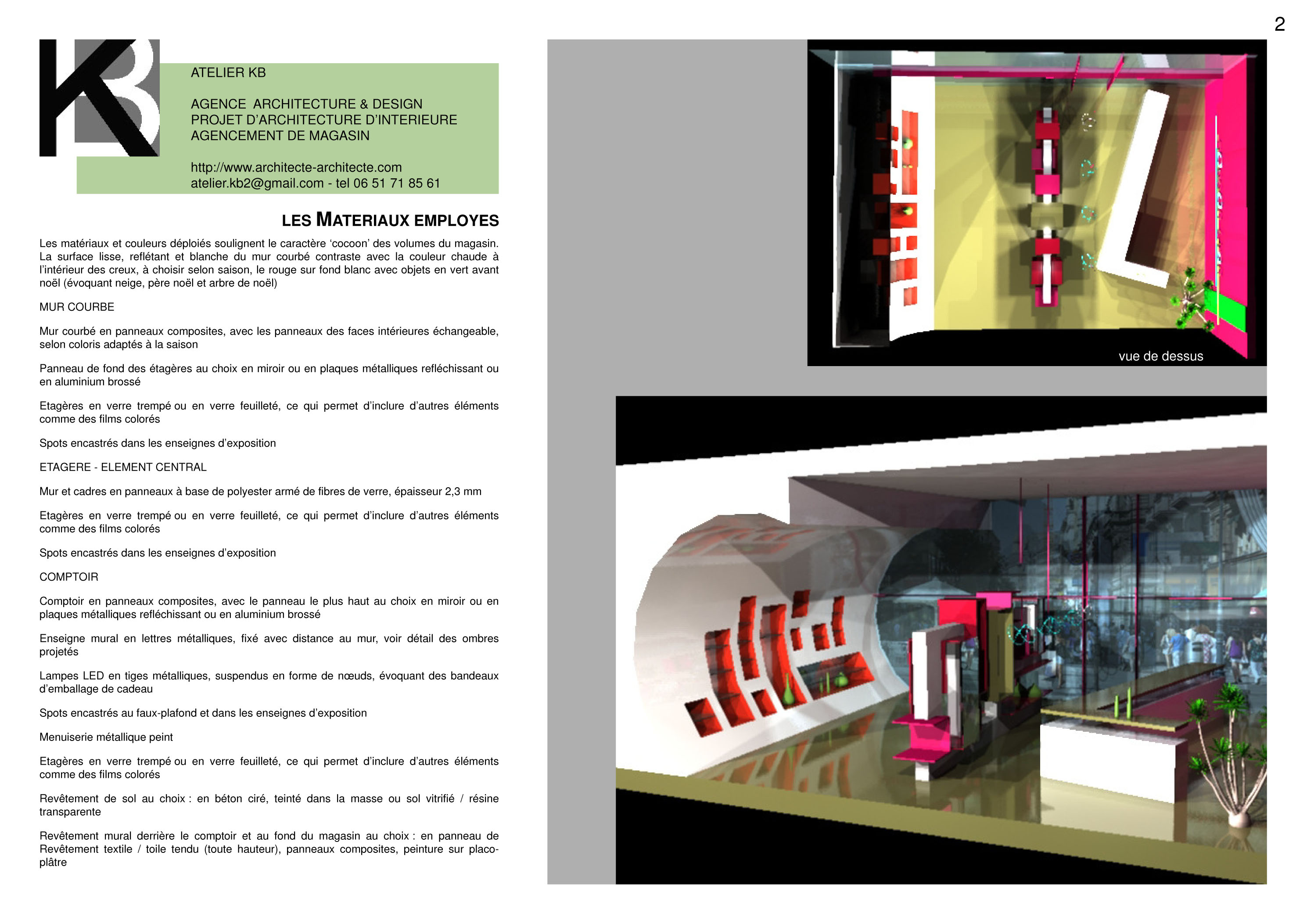 architecte commerce magasin logo vitrine