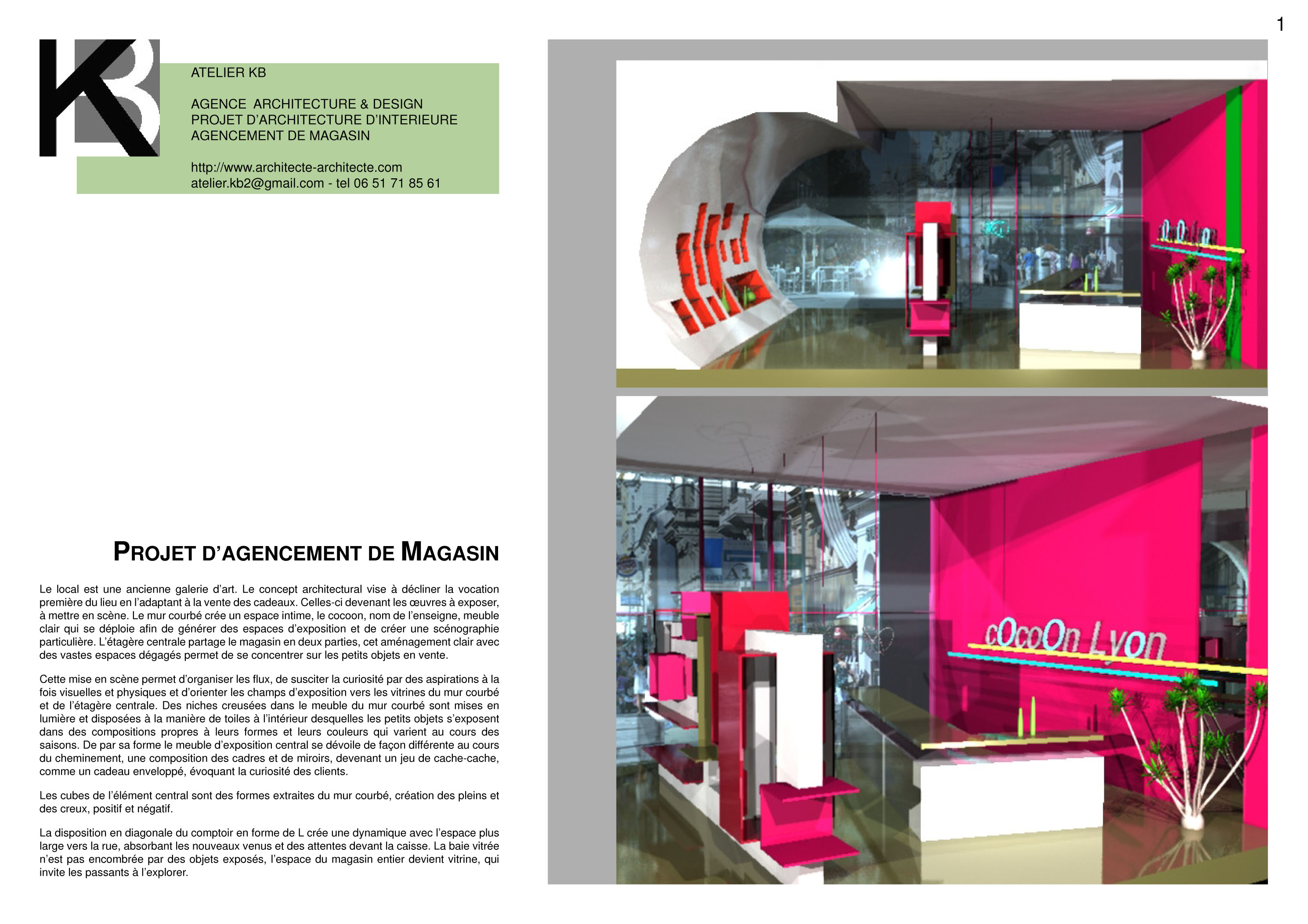 architecte magasin