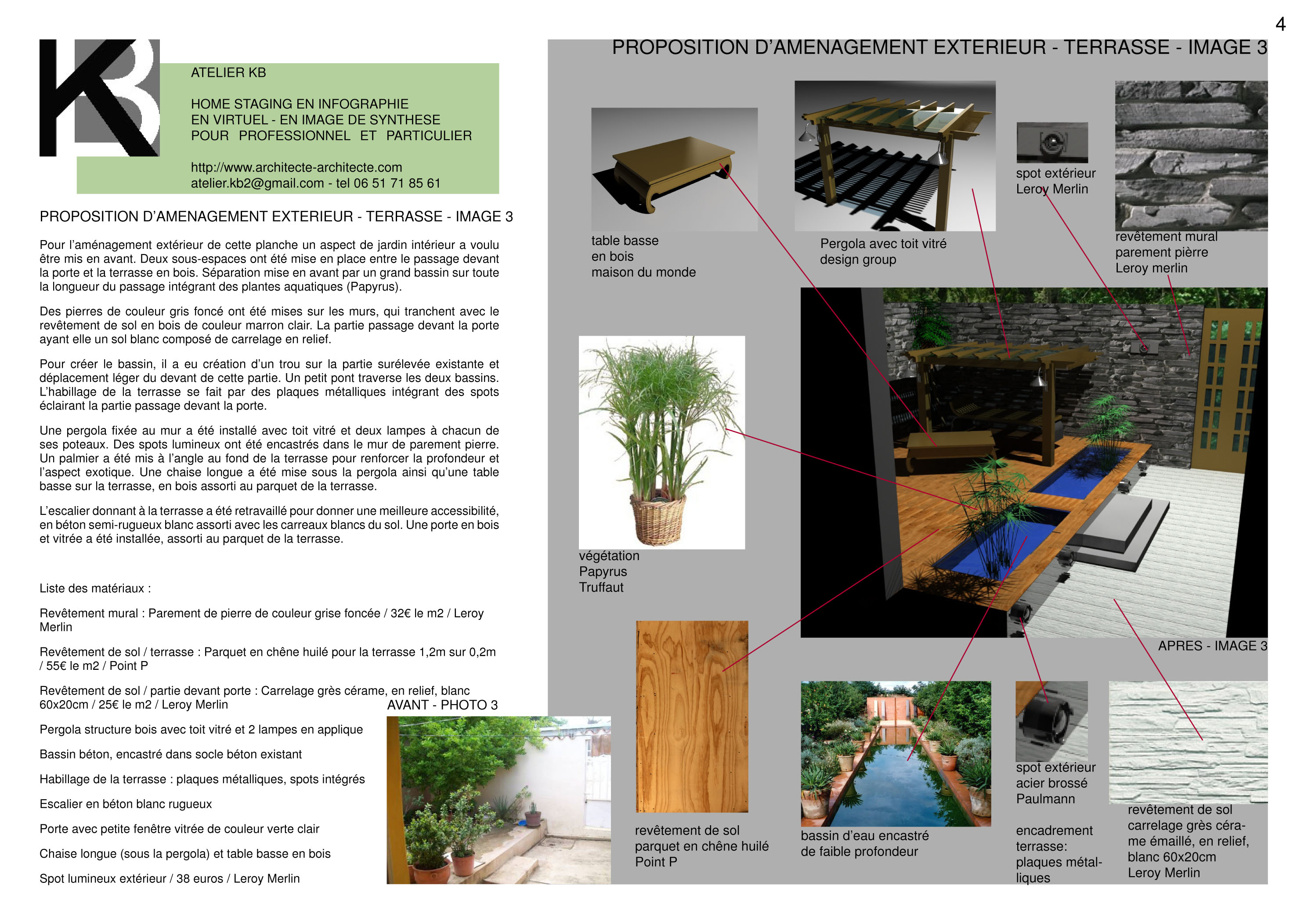 home staging en infographie, 3d, virtuel, image de synthese