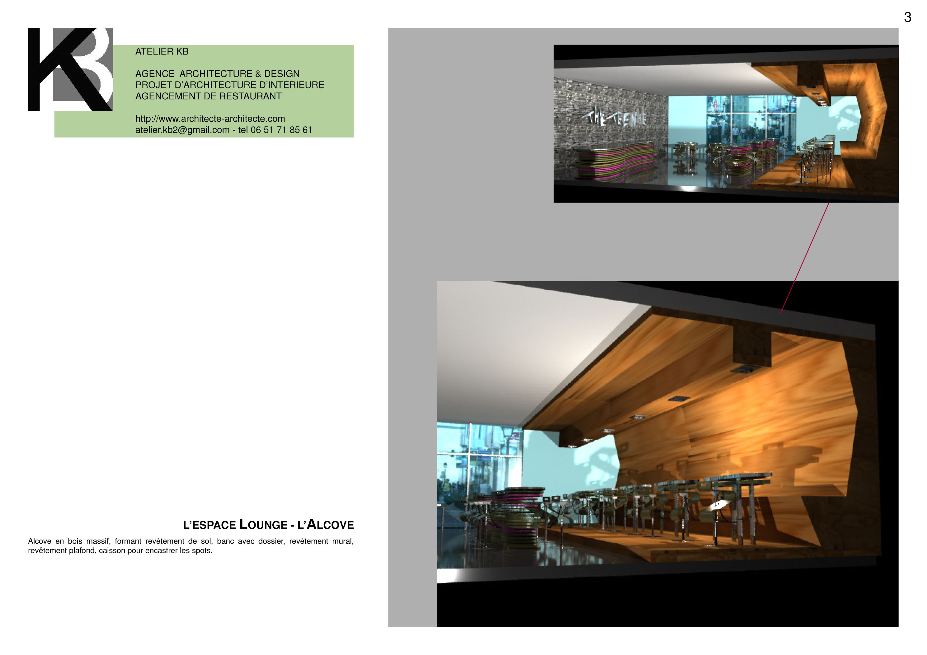 architecte interieur agencement amenagement restaurant meuble