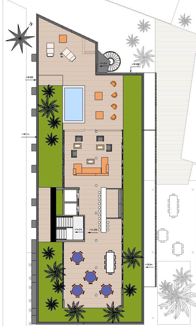 architecte plan hotel